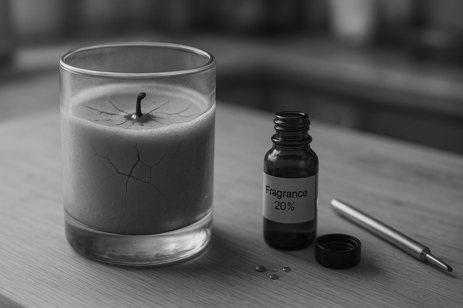 Bougies ratées (cire fissurée, suie, parfum trop fort)
