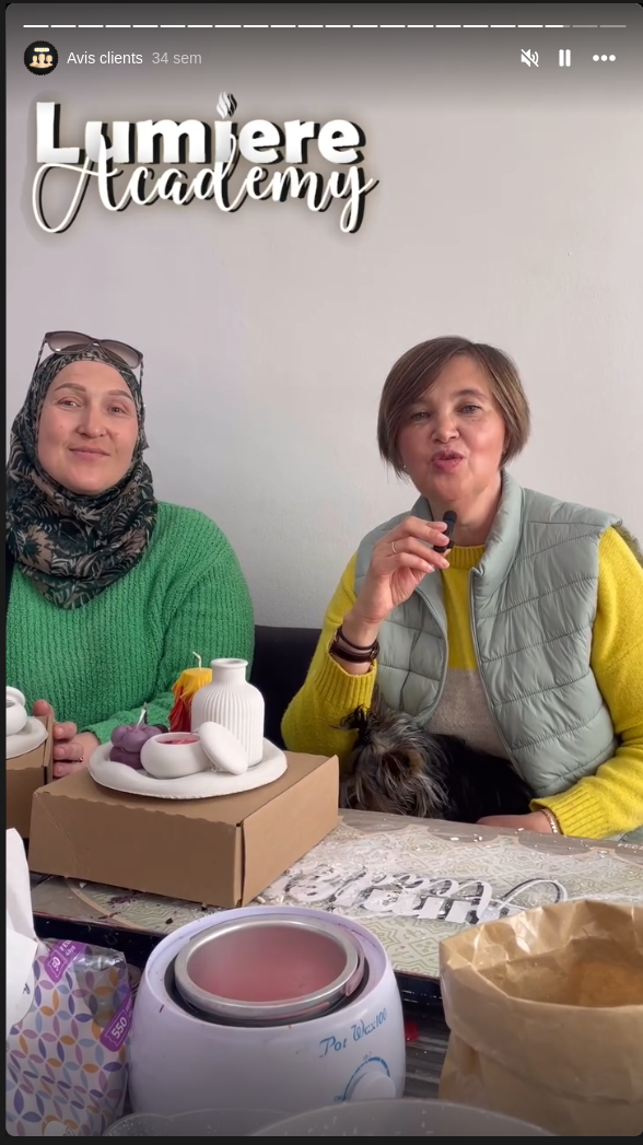 Set de bougies fait main